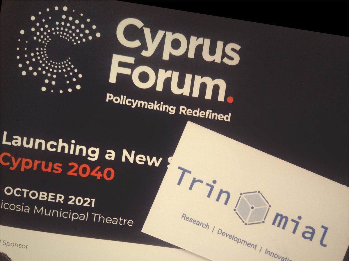 TrinomialL's tweet photo. #trinomialtechnologies #cyprusforum #policymakingredefined #technology
Trinomial Technologies at @CypForum. https://t.co/fDT8rlEr2C