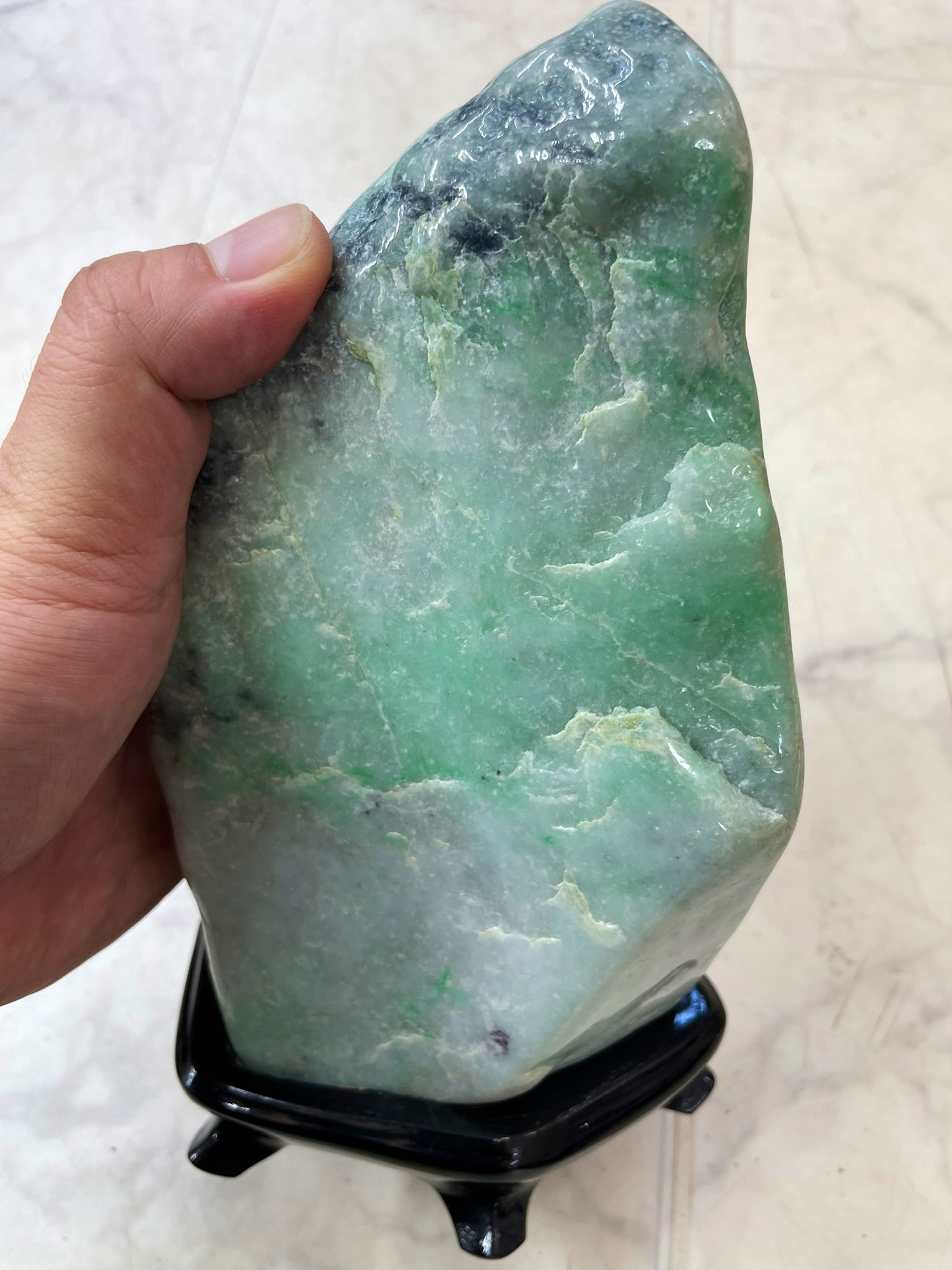 糸魚川 金山産淡緑翡翠⭐︎秋雷