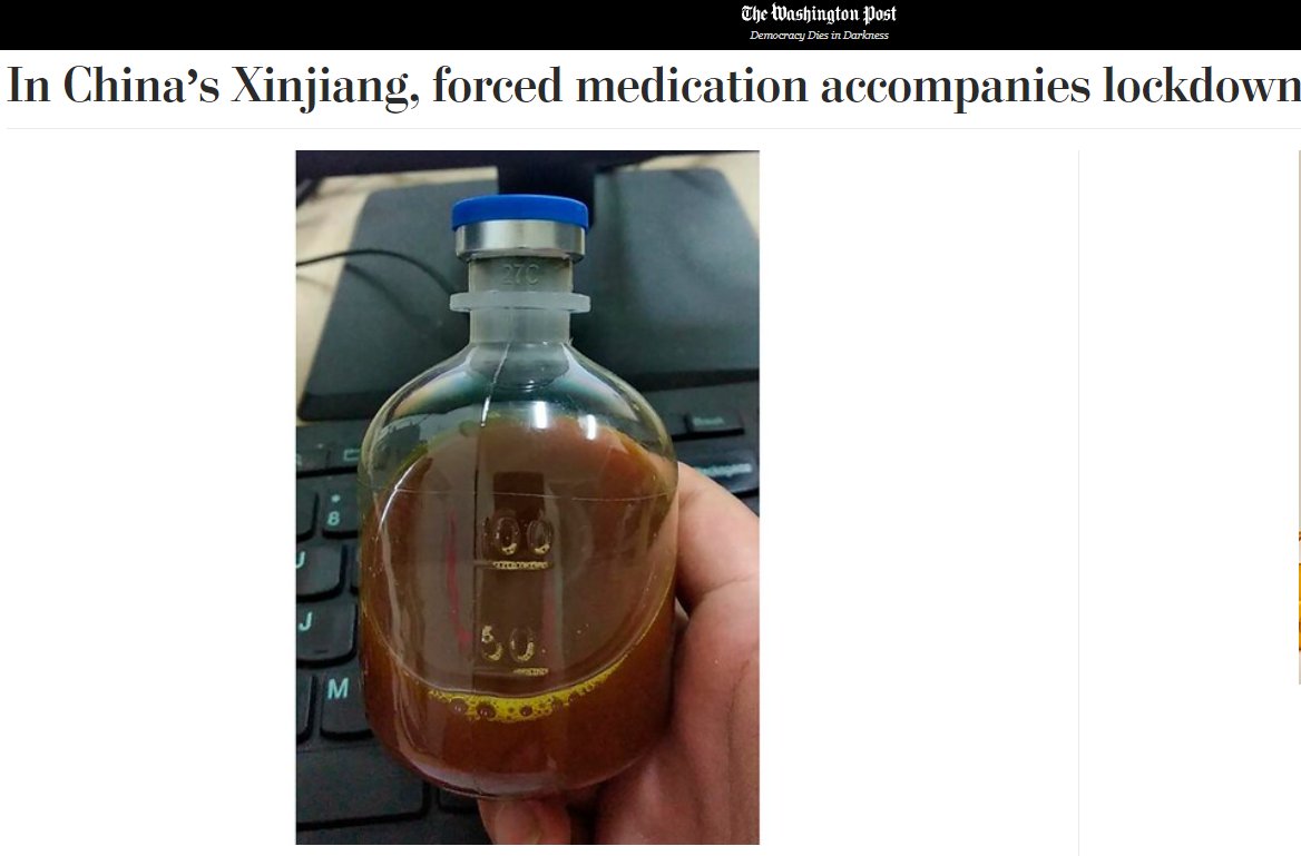 Remember this time last year when liberals were horrified that China was subjecting people to forced medication during lockdown? Oh how times change.
washingtonpost.com/world/asia_pac…