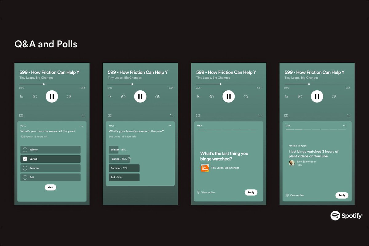 Spotify expands interactive podcast polls and Q&amp;As to even more shows