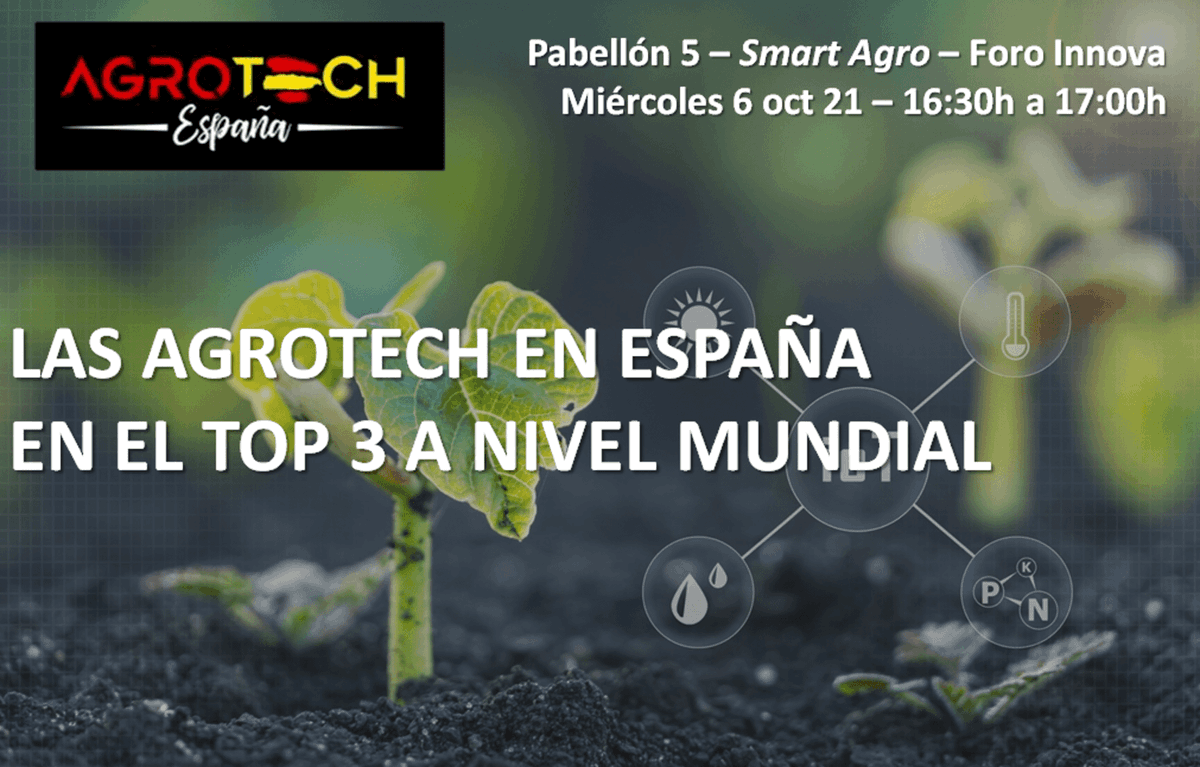 Las #AgroTech españolas estamos en el TOP3 a nivel mundial.

Presentaremos en exclusiva en <a href="/FruitAttraction/">Fruit Attraction</a> los resultados del 'Informe de las AgroTech en España 2021'.

No te lo pierdas!

Registro gratis:
seguro.ifema.es/ControlUsuario…

Código:
FA210001777KM

#AgroTechEVENTOS