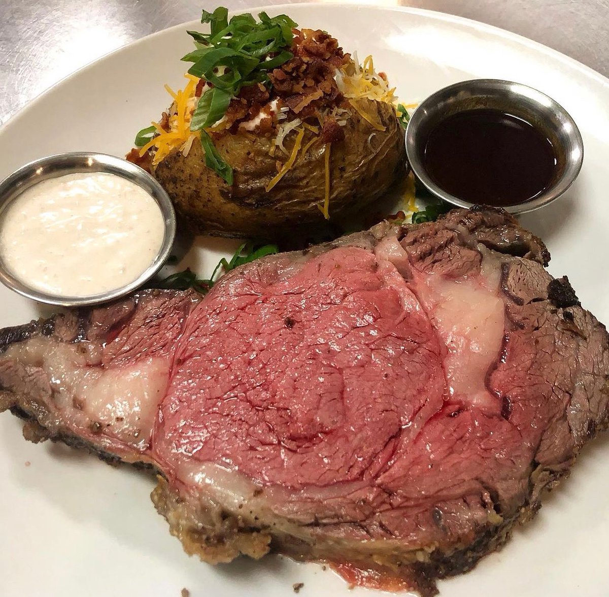 Prime Rib Sundays at Sweet Grass! Prime Rib + loaded baked potato, $35!