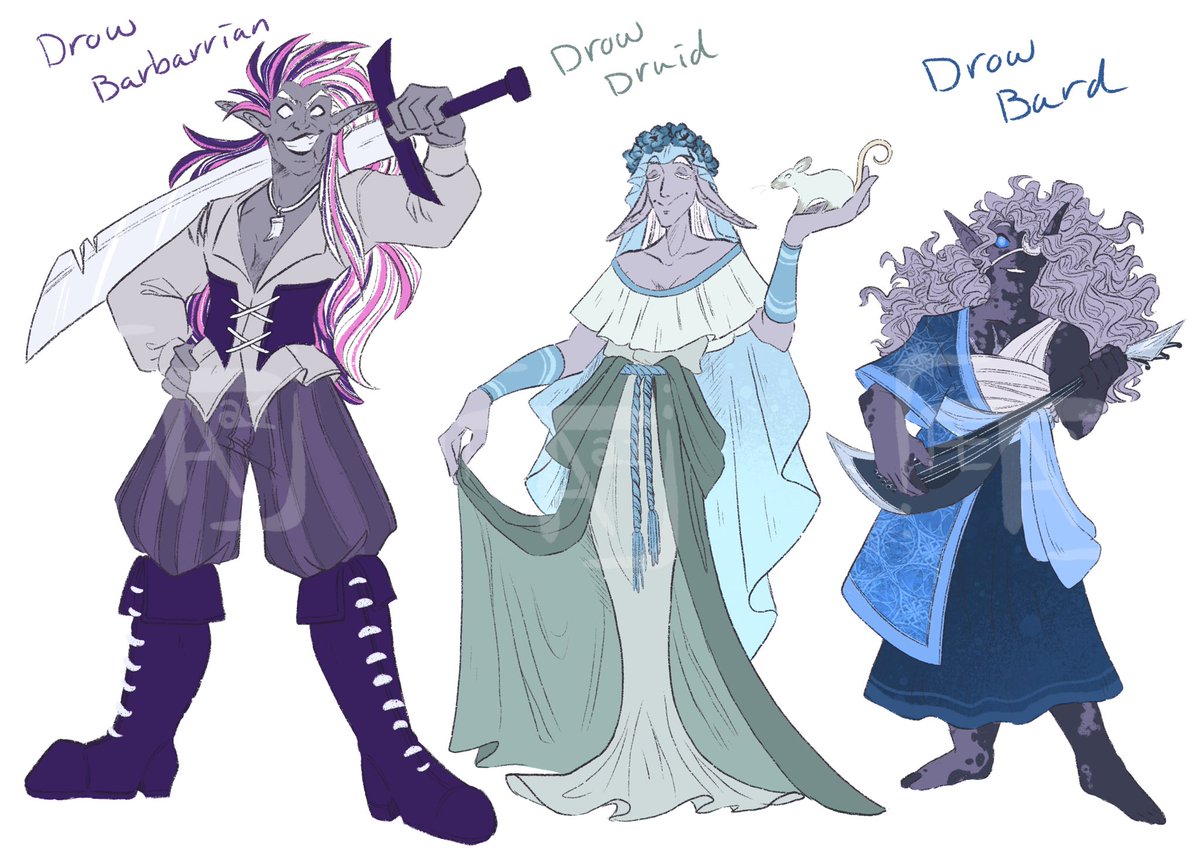 TheaBlokhus's tweet image. The drow themed Collab adopts I did with @TheZodiacLord are still open for 40 USD each!
#adoptable #dndadoptable
