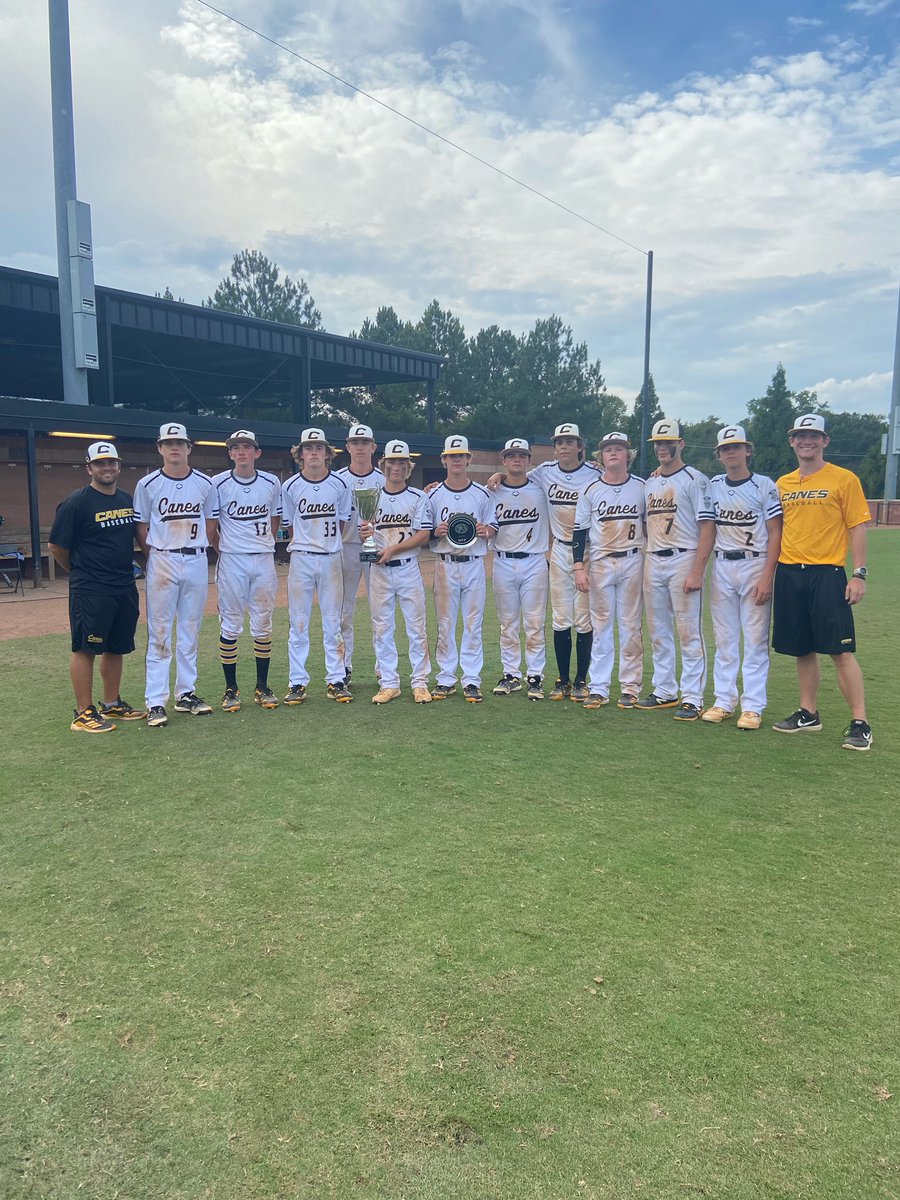 PGBA_NC_SC's tweet photo. Congrats to the @CanesSouth 16U Payne on winning the 2021 PGBA Elizabeth Greer Memorial Tournament!

Congrats to the @UpstateMavz 15U ST on their Runner-up finish!

Benjamin Wilson from the Canes was named Tournament MVP!!!

Matthew Scott was named MVPitcher from the Mavz!!! https://t.co/9zXQIElBX3