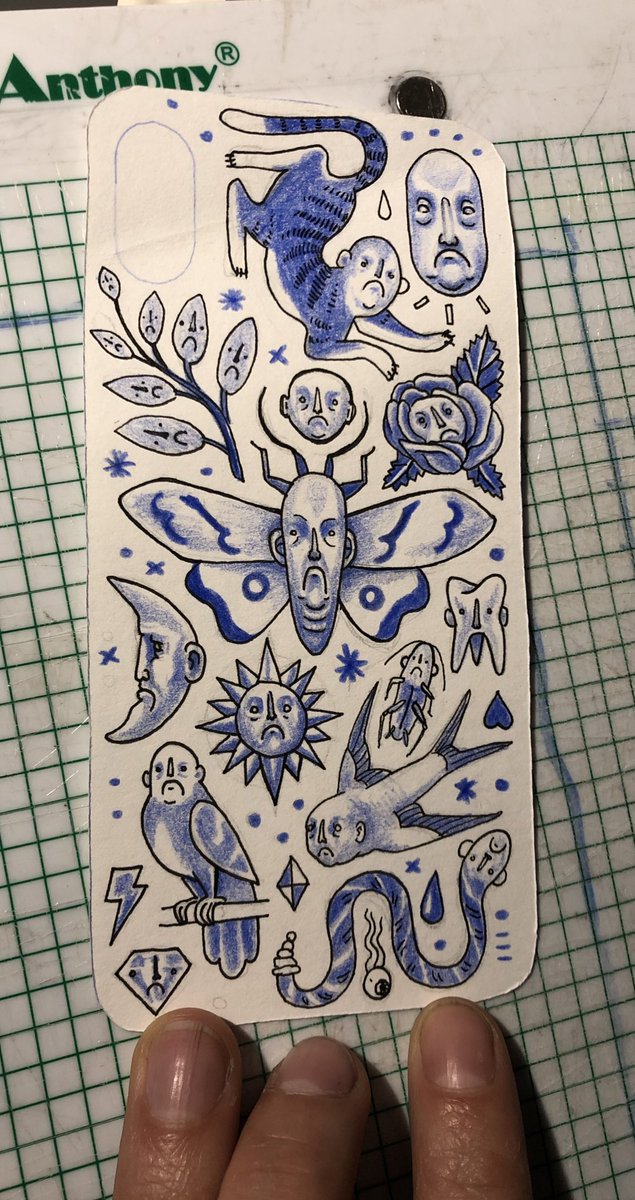 AyerbeMoreno's tweet photo. Tedio phone case. Just for fun. Looking foward to create more of this style. https://t.co/hVxDvIWA9Y