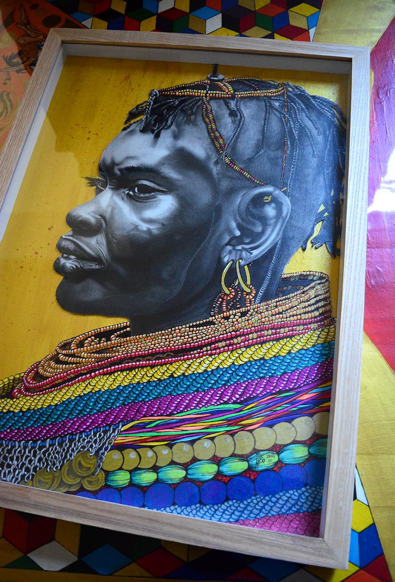 TikoNgobeniArt's tweet photo. "Untitled, sisters of gold" 2 of 3
420mm x 594mm
Mixed media on Fabriano paper and canvas Framed
©Tiko Ngobeni

Artwork available DM or email tiko@thegreenorbstudio.com.
10 Limited edition prints(unframed) also available https://t.co/asd6y28kNH
