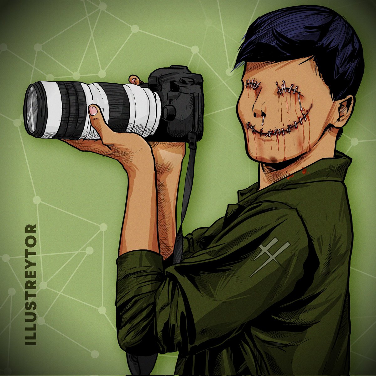 illustreytor1's tweet photo. SMILE FOR THE CAMERA ! 
#huionhauntober2021 #camera 
#ilLUSTREytor 
#LikhaKoPo 
#ArtKoIto 
#horror #HorrorArt #Halloween #halloween2021 #INK #inktober #inktoberday18 https://t.co/kQrar2wXd1