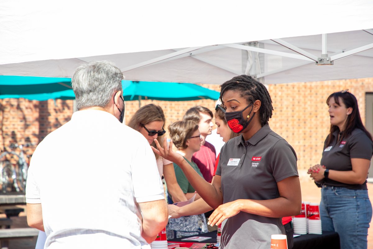 ncstatehousing's tweet photo. Fun times at @applyncstate's University Open House this weekend 🏠 Thanks to everyone who came by to see us and learn about their housing options! https://t.co/rpv8y6VAO7
