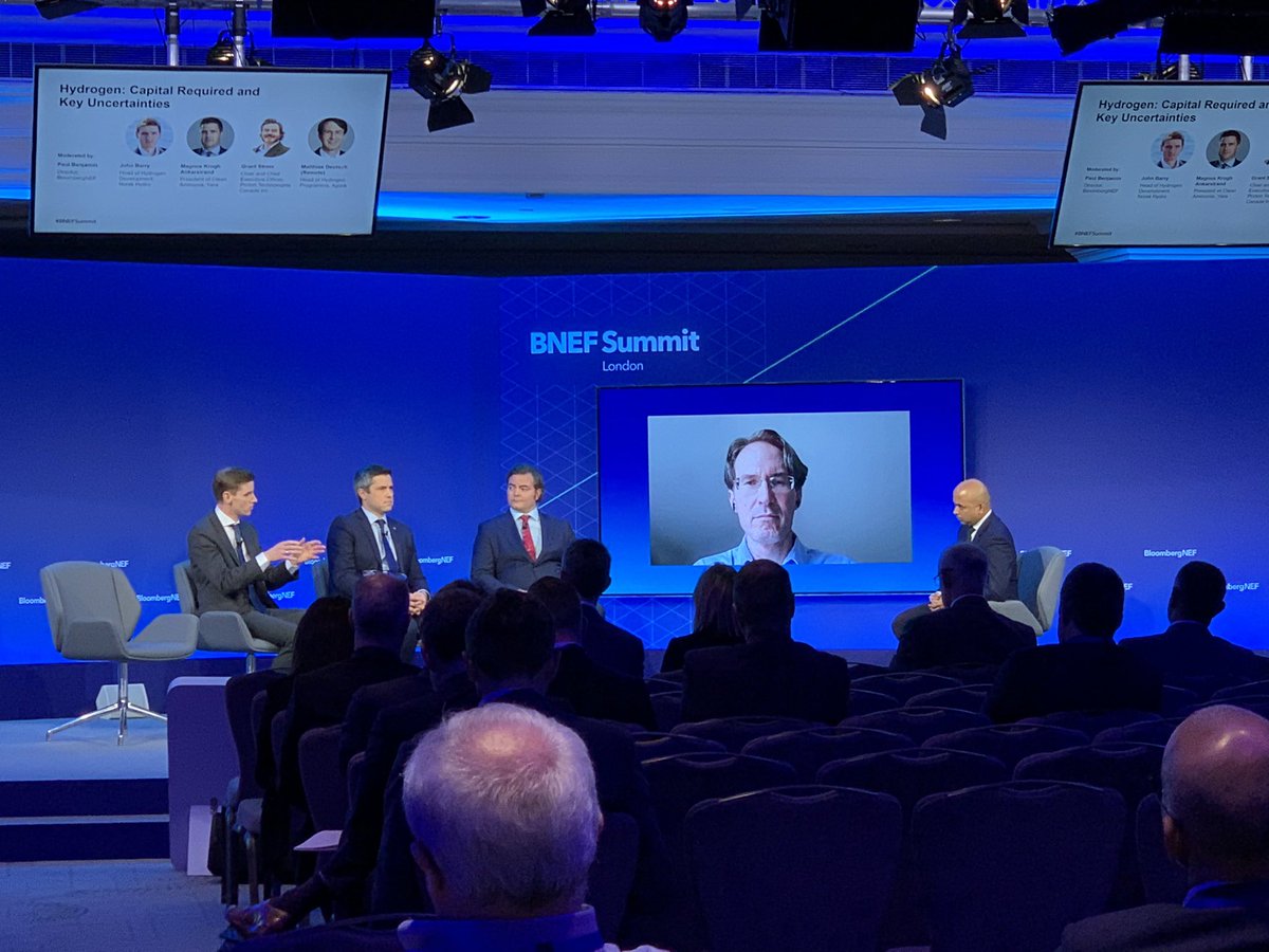 Meredith Annex (@meredith_annex) on Twitter photo Hydrogen isn’t going to be a silver bullet for every application. Look at areas where hydrogen is already used (ammonia, etc) and places like steel and aluminium. Electrification may be better for lower temperature proceeded. <a href="/BloombergNEF/">BloombergNEF</a> panel on H2. #BNEFSummit Hydrogen isn’t going to be a silver bullet for every application. Look at areas where hydrogen is already used (ammonia, etc) and places like steel and aluminium. Electrification may be better for lower temperature proceeded. <a href="/BloombergNEF/">BloombergNEF</a> panel on H2. #BNEFSummit