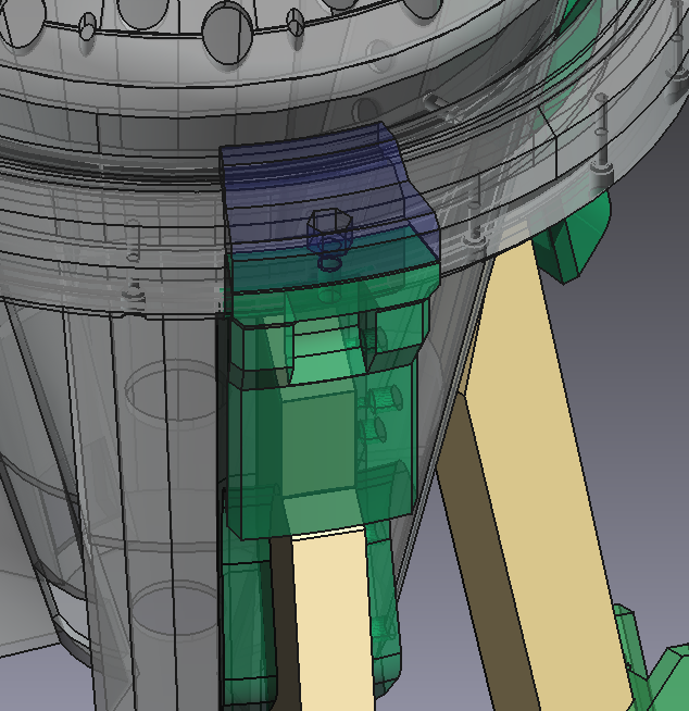 Chihauccilconte's tweet photo. After focusing a little on packing stuff and research I get back to the battlefield, making #knurl rotation system a little stronger... #FreeCAD #design #3dmodeling  #music #sound #musicinstruments https://t.co/i9FwnhOmd8