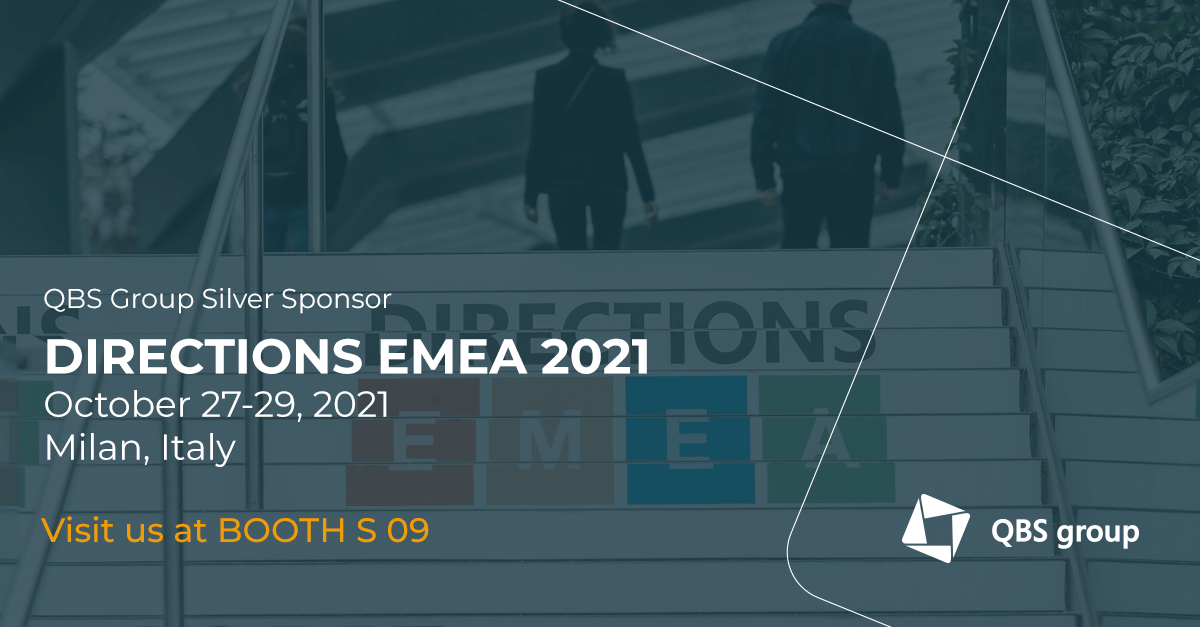 TrueCompanial's tweet photo. QBS Group Silver sponsor at #DirectionsEMEA2021 #SeeYouInMilan
Visit us at Booth S 09
https://t.co/yVl69WfoSg https://t.co/AHkbGqrkwy