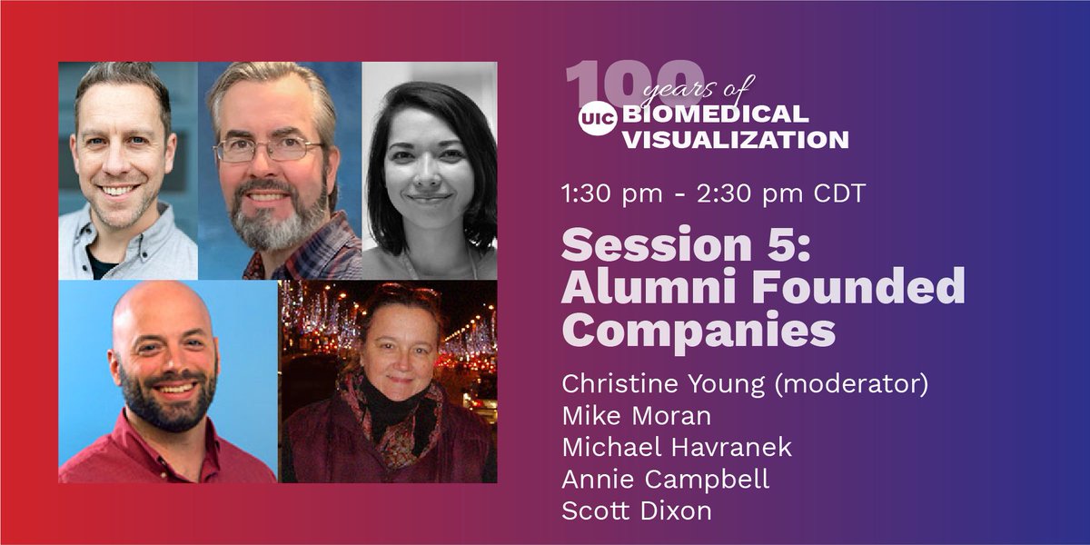 UIC_BVIS's tweet photo. TODAY! In session 5 of #BVIS100, hear from BVIS alumni and leaders in the #medart industry on their journeys to success! https://t.co/2LJZkt3F74