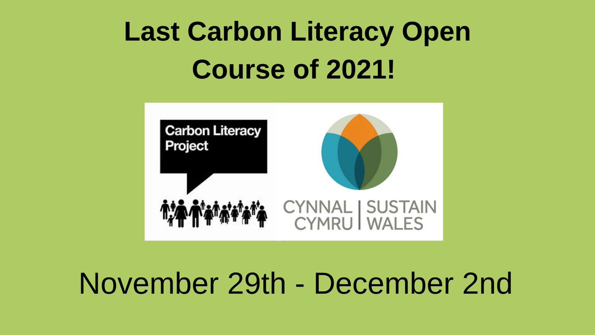 We've got a great training opportunity for November following #COP26

Find out how to measure and reduce your own #carbon emissions and gain the confidence to bring others on board in your organisation and community! #ClimateJustice #ClimateCrisis 

buff.ly/3lFd3I6