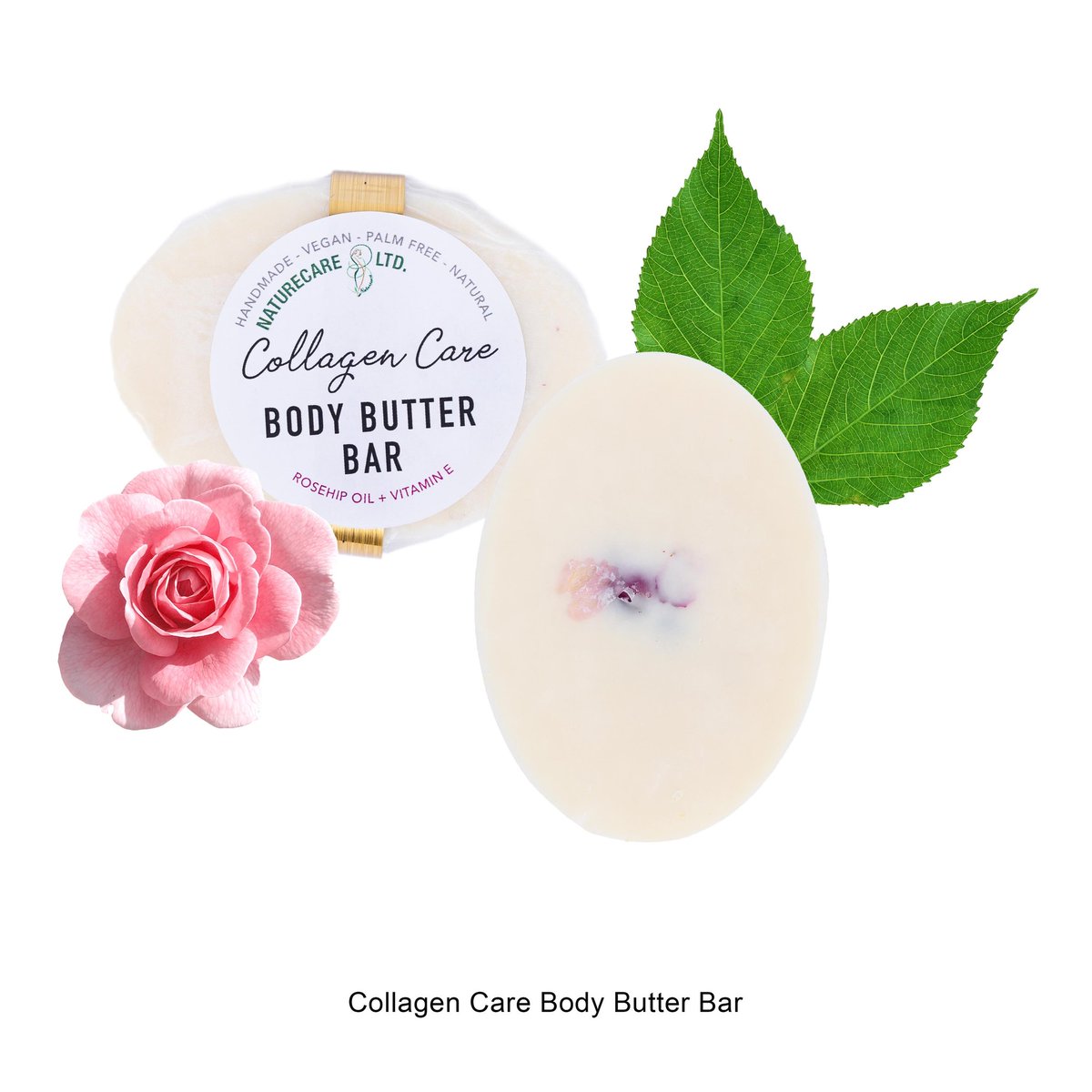 Collagen Care Body Butter bar. No plastic and not a drop of palm oil #nopalmoil #plantbasedpackaging #noplasticchallenge #protecttheocean #protectplanetearth #loveyourskincare #naturalskincareproduct #veganskincareproduct #collagen #smoothskin #becausewelovenatureandyou❤