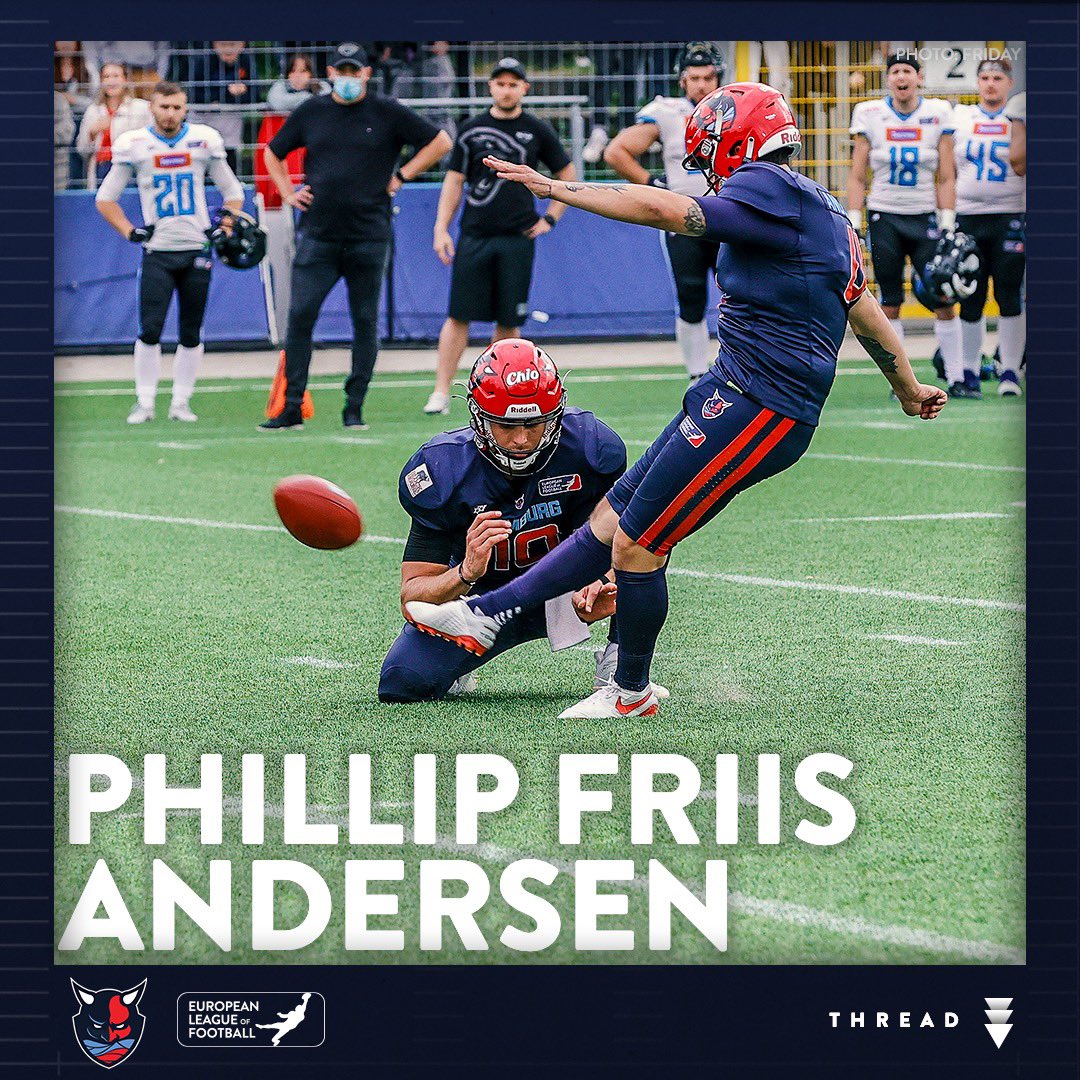 Our special teams player of the year! 🦵🏽 

<a href="/SeaDevilsHH/">Hamburg Sea Devils</a> Kicker <a href="/whatsphilupto/">Phillip Andersen</a> showed numerous times why he is called the golden leg!