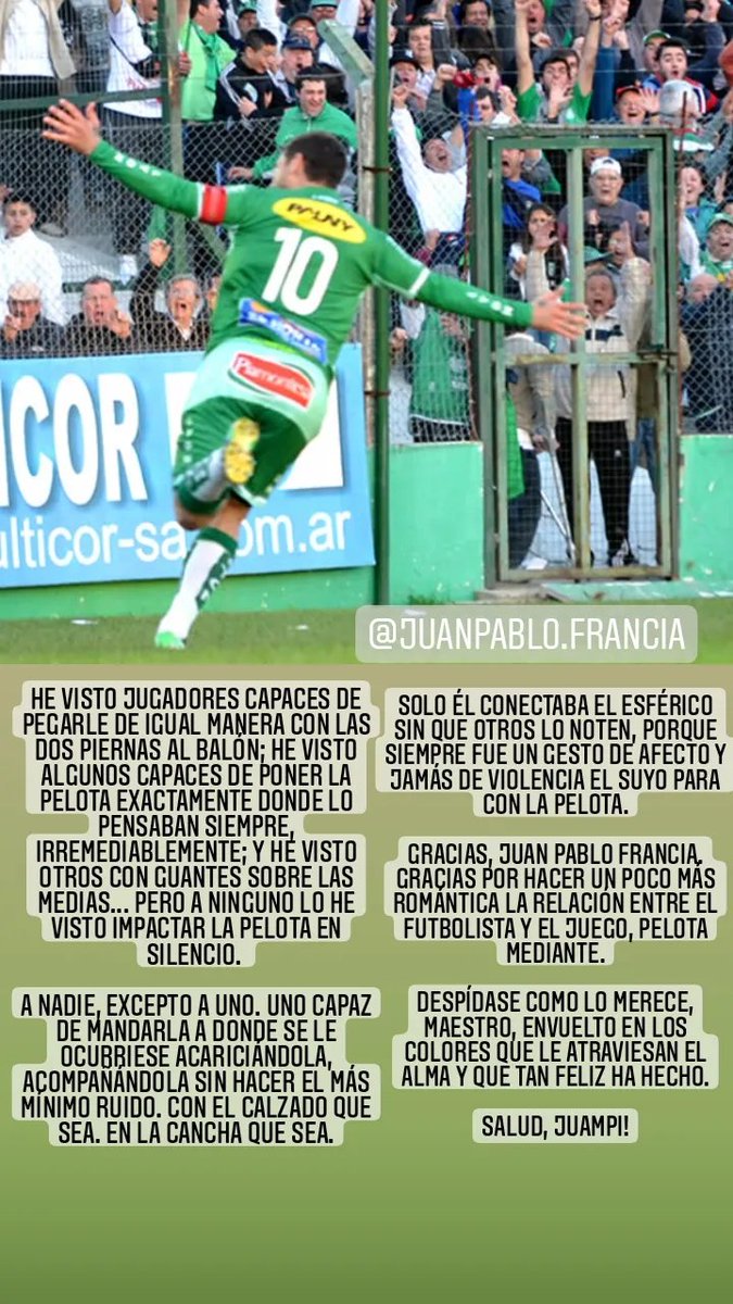 Gracias, Juampi.
<a href="/juanpfrancia/">JUAN PABLO FRANCIA</a>