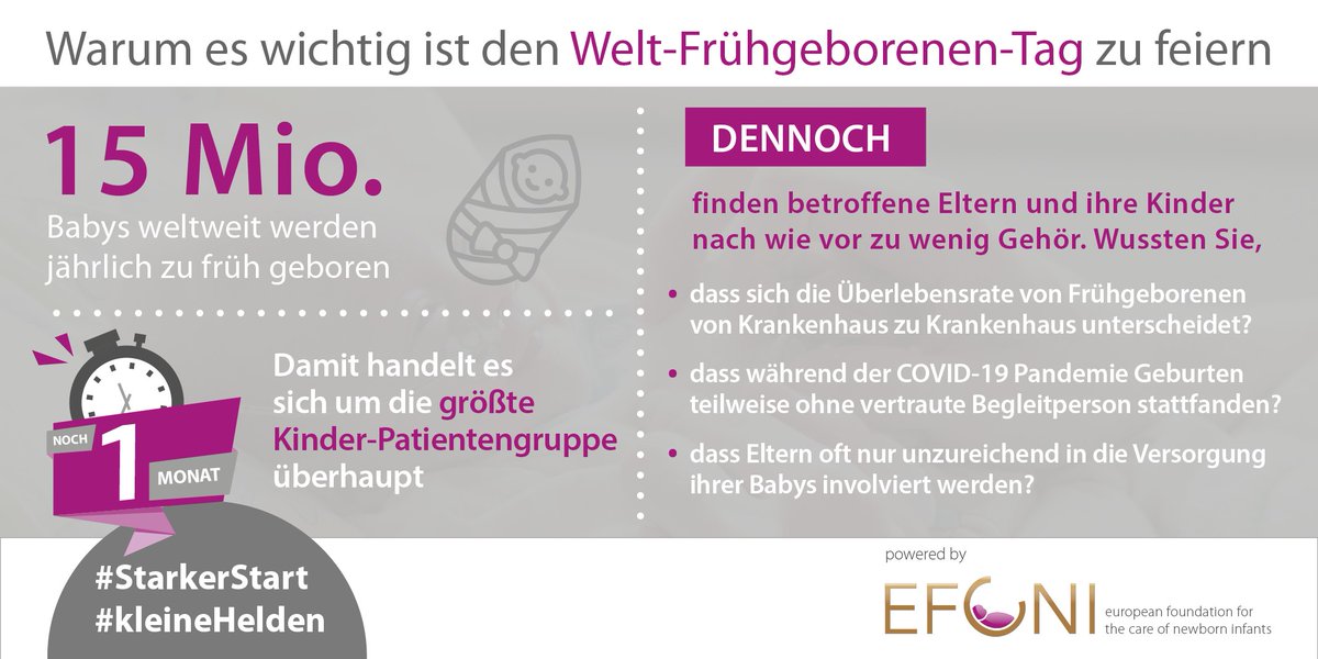 gfcni_newborn's tweet photo. Der 17. November – ein Tag für Helden! Alle die mehr wissen möchten, finden unsere Infografiken über den Welt-Frühgeborenen-Tag, das Projekt #StarkerStart für #kleineHelden, und warum es wichtig ist den 17. November zu feiern auf unserer Homepage: https://t.co/p8Sb33qprI. https://t.co/JNWFdfeQ0S