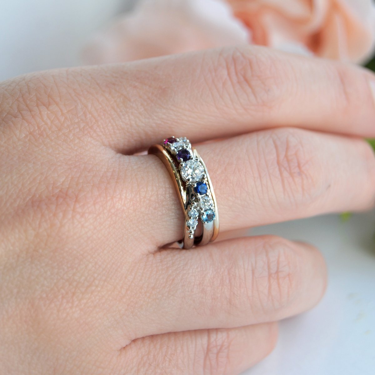 DanasGoldsmith's tweet photo. With her life filled with so much love from her family, our client thought to create a special ring to represent 3 generations.  

A piece that she could not be more thrilled to wear everyday. Let us tell YOUR story.

#designsatdanas #customdesign #customjewellery https://t.co/72fn9RuPlH