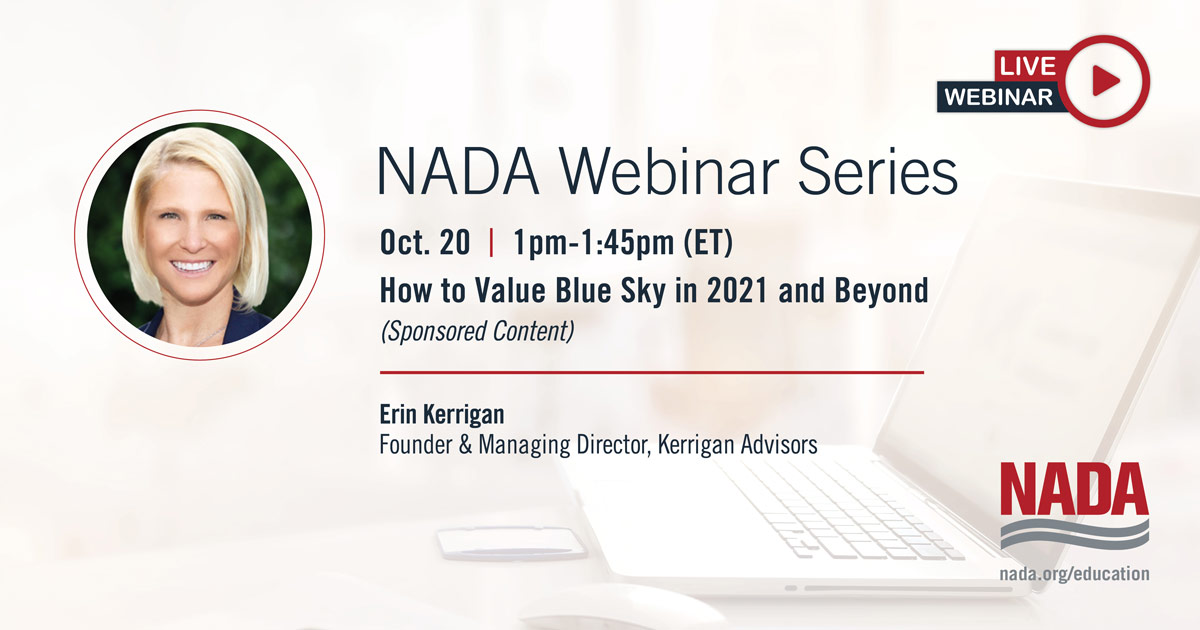 Join us Wednesday October 20th at 1pm for a webinar: How to Value Blue Sky in 2021 and Beyond with industry expert <a href="/KerriganAdvsrs/">Kerrigan Advisors</a> Erin Kerrigan: bit.ly/3jftwRN (Sponsored Content)