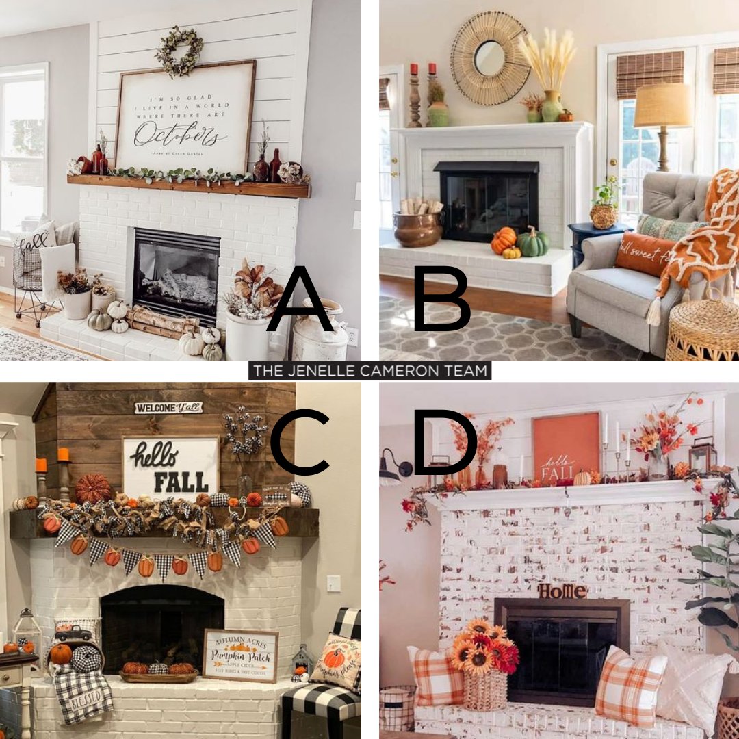Jenelle_Cameron's tweet photo. #ABCDMonday! π Choose your favourite fall fireplace design! ππ₯ππͺ
.
π‘ #JenelleCameronTeam #ABCD #poll #ABCDpoll #mondaymood #mondayvibes #toronto #fall #autumn #torontorealestate #torealestate #homeexteriors #frontporchdecor #fall #autumnvibes #falldecor #autumndecorations https://t.co/A35Z6sIQWu