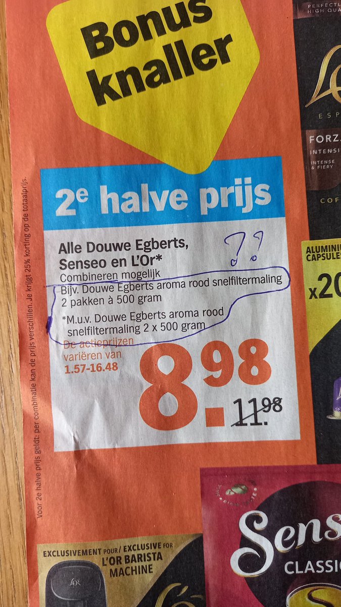 Wat wil je nou <a href="/albertheijn/">Albert Heijn</a> ?? #bonusblunder