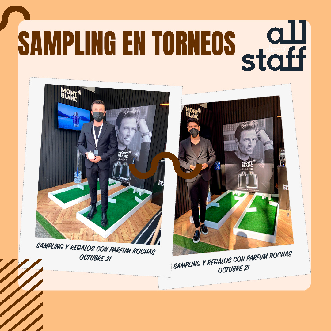 Seguimos con eventos deportivos acompañando a Parfum Rochas en un torneo de golf donde nos encargamos de la entrega de regalos y sampling de muestras con un entretenido minigolf como reto.
¿Te quieres venir al próximo?, escríbenos a info@allstaff.es
#AllStaff #ROCHAS #Sampling