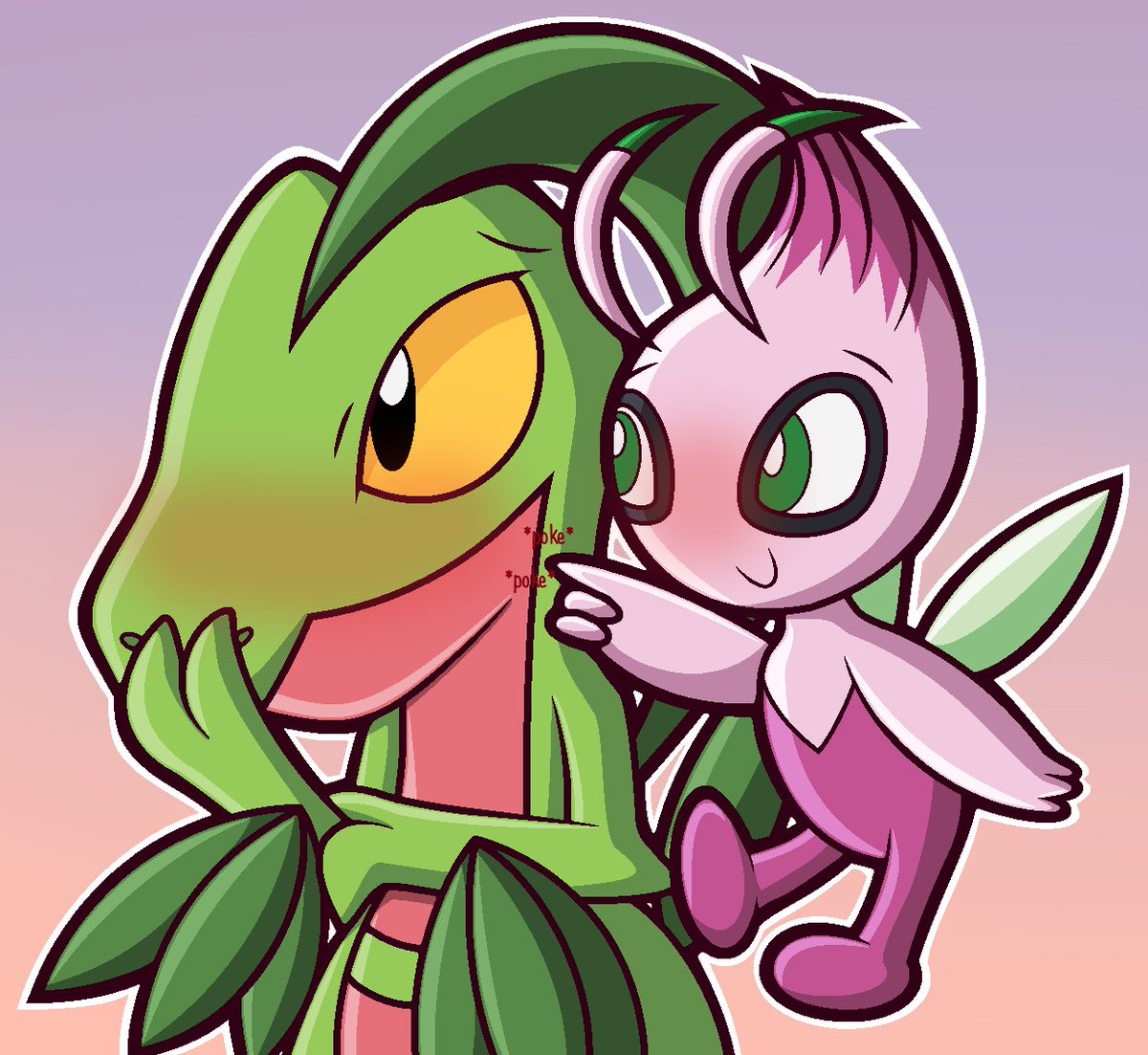 We need more PMD art of Grovyle and Celebi