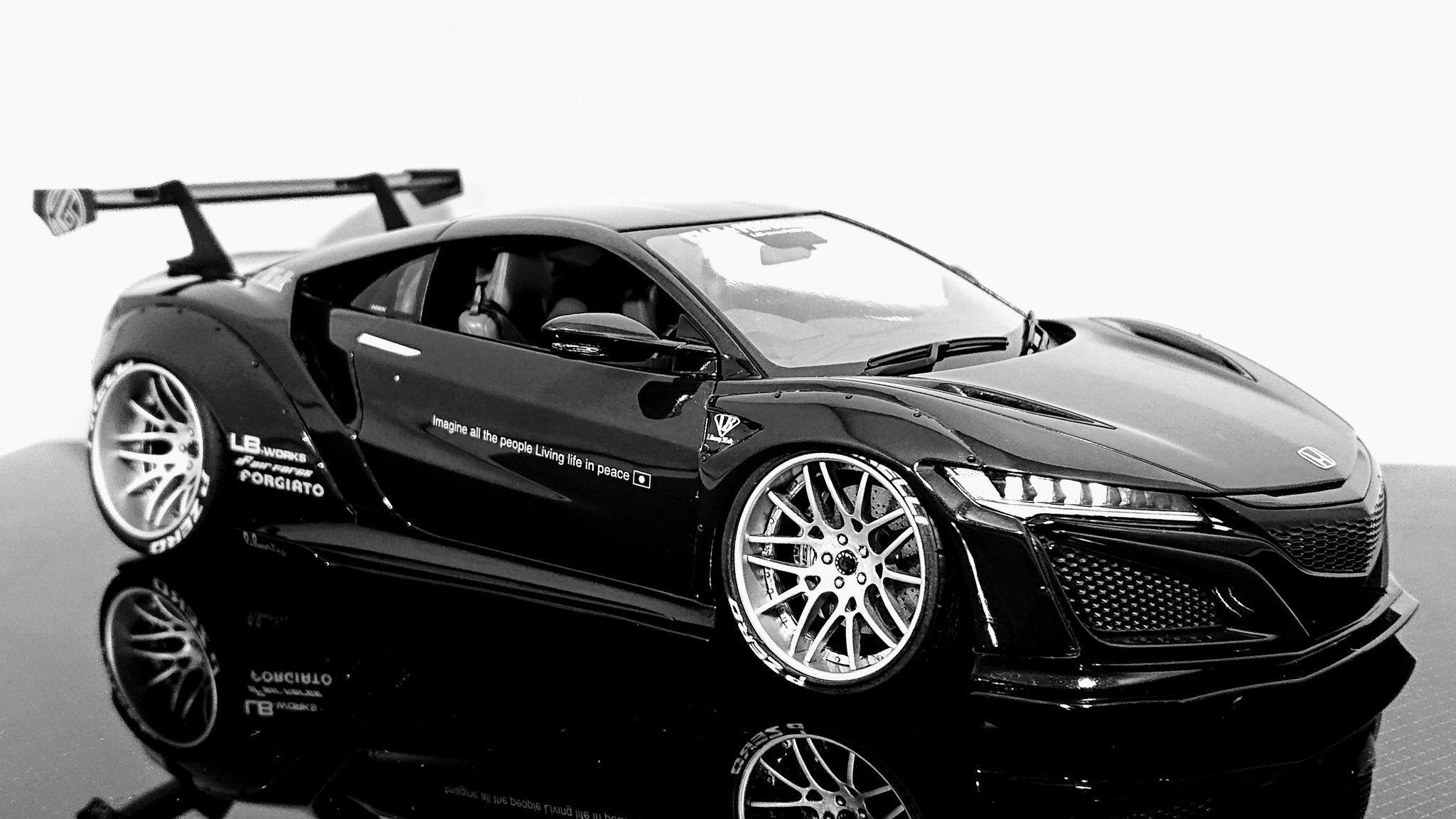 おたっくけん モノクロにするとかっこいい選手権 Lb Nsx タミヤ Nsx ホビーデザイン T Co Rvxrujyoke Twitter
