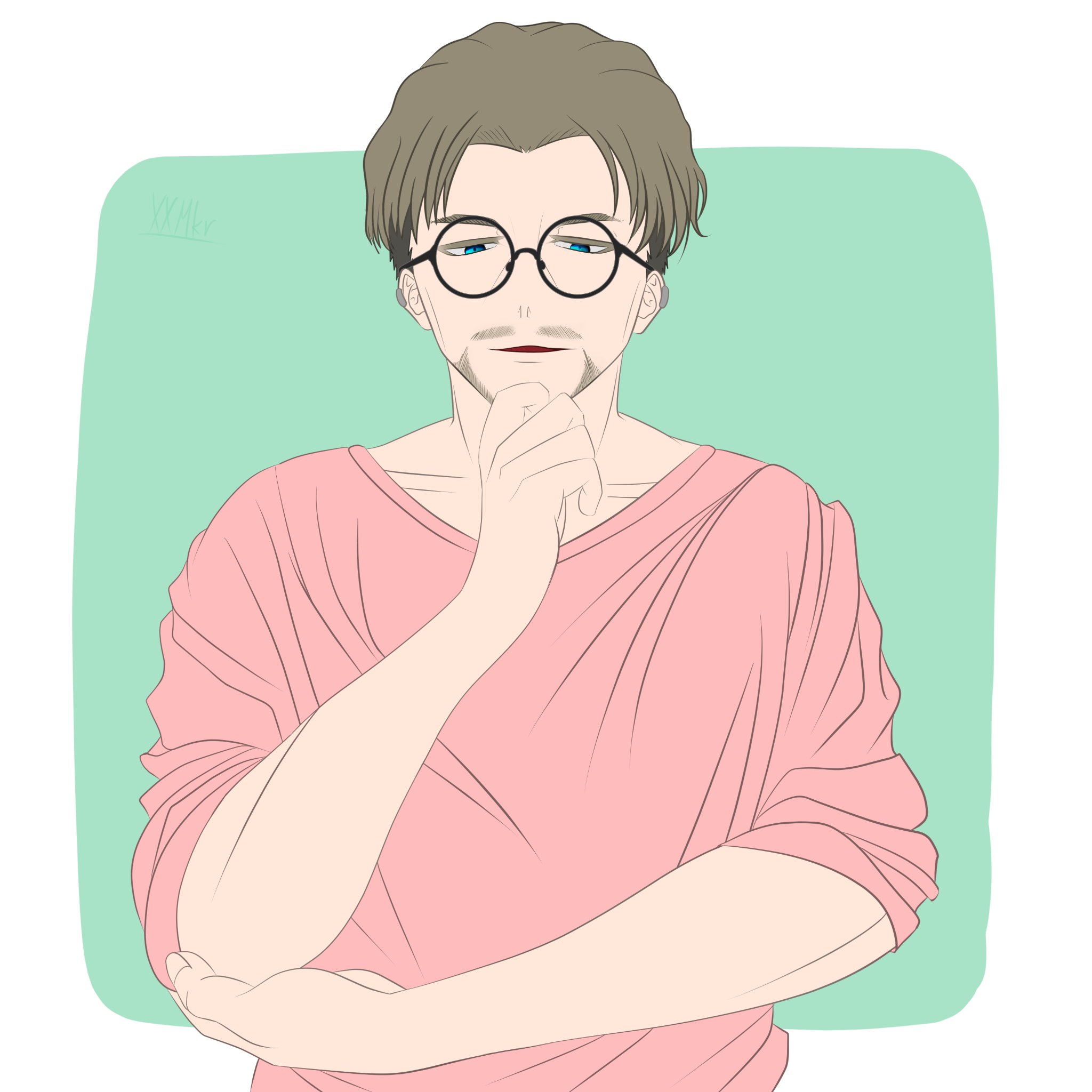 シュウ メガネおじさん 今日のおじさん イラスト T Co Abk0kcvxgh Twitter