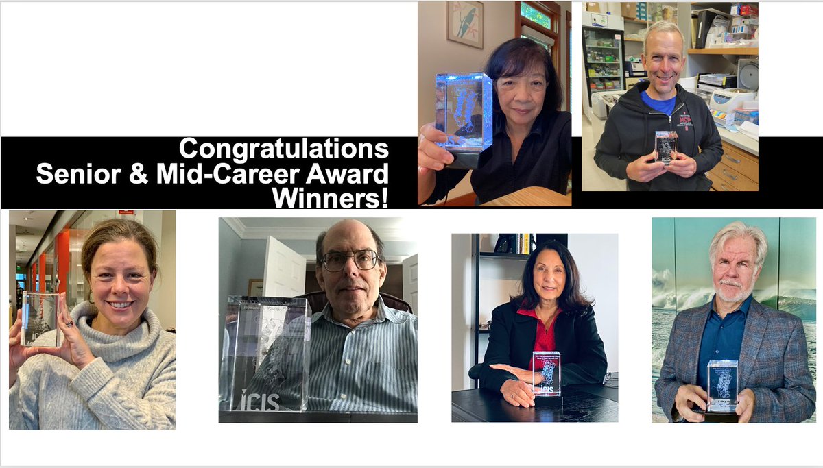 Virtual senior &amp; mid-career investigator awards for excellence in cytokine &amp; interferon research <a href="/Pfizer/">Pfizer Inc.</a> Awards, <a href="/BioLegend/">BioLegend</a>, @PepperMarion Luminex Award winner <a href="/Luminex/">Luminex</a>, ICIS Mentorship Award, Distinguished Service &amp; Honorary Lifetime Membership - Awards Committee chair @slg1717
