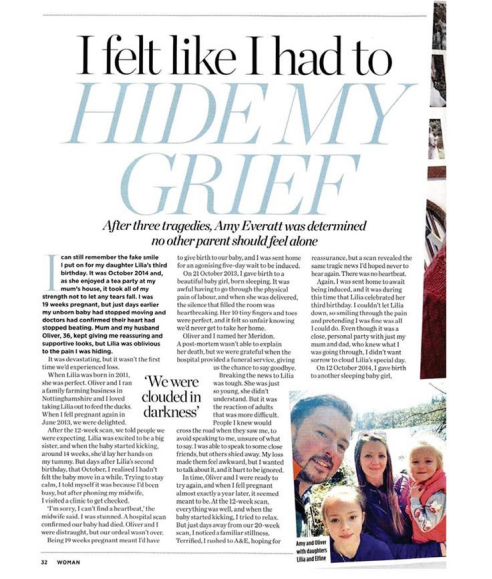HUGhelpusgrieve's tweet photo. #ICYMI our founder Amy bravely spoke to @WomanMagazine about her experiences of baby loss. 🫂

You can still pick up a copy if you want to find out more about HUG, the grief recovery process &amp; how we help support those in need 💜 #HelpUsGrieve #YouAreNotAlone https://t.co/Pp5CPCKY0A