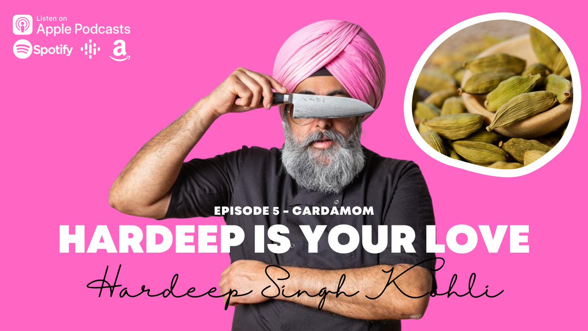 HardeepYourLove's tweet photo. This week's podcast is all about the explosions of flavour that is Cardamom! Whether a curry or a cocktail, we've got it all this week, wherever you get your podcasts. 

🎧 https://t.co/YLBS1fbnXd https://t.co/nq4ZgNCzLb