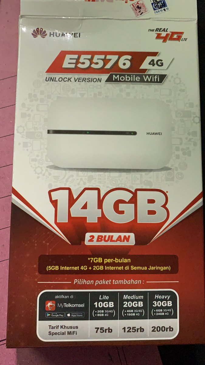 iko_arya's tweet photo. @Telkomsel min, saya beli modem huawei e5576 dgn bonus kuota 14GB, tapi setelah dicek kok kuotanya gak ada ya? https://t.co/8NSLPRbbxK