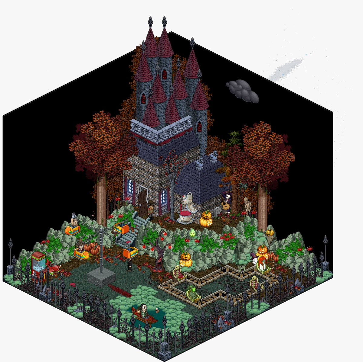 habboChindy's tweet photo. Inzending voor de BAW SPOOKHUIS KAMER COMPETITIE van @habboChindy,
@HabboSor &amp; @Bruto900 👻🤡💀

#Habboween2021 
@Habbo_Staff https://t.co/9ChJfxRP7m