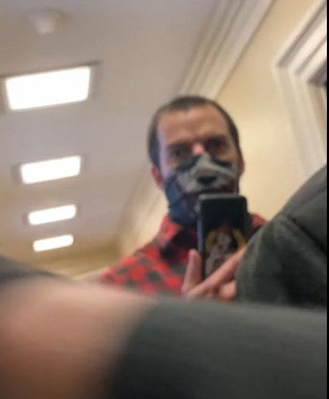 creek_twit's tweet photo. 43:50 as Munchel grabs zip ties from a cabinet, he catches #FashProShop (Arthur Jackman) with his PB-logo phone. https://t.co/9lQ6id9ybj