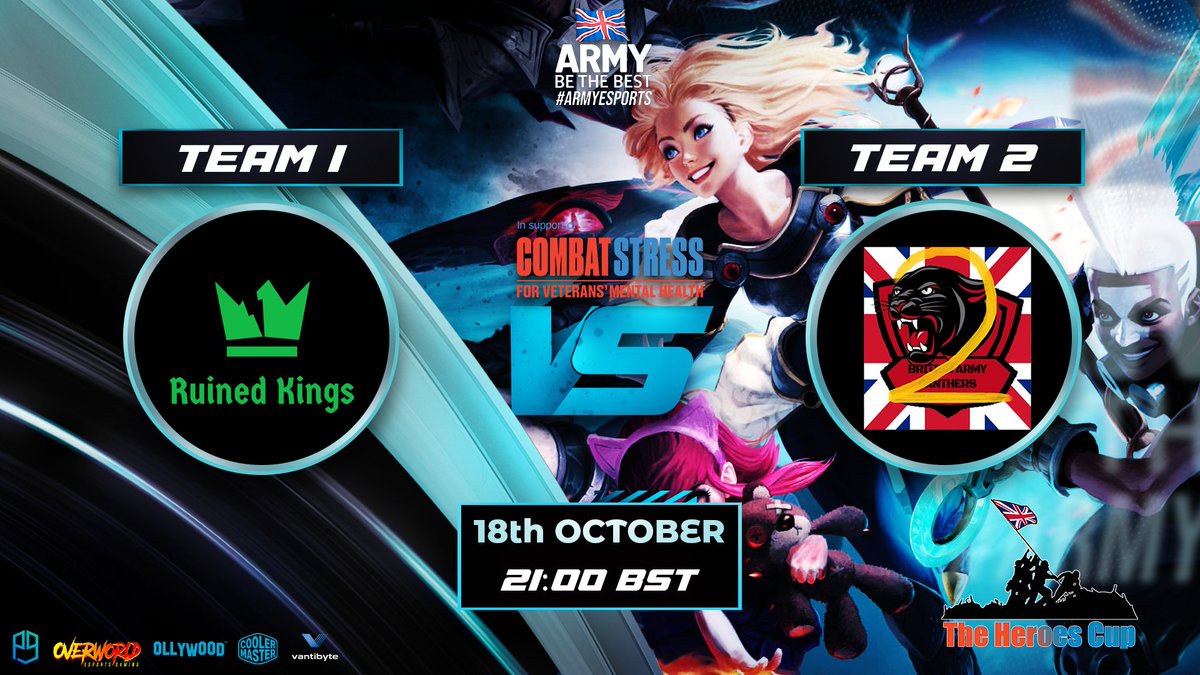 BritArmyesports's tweet photo. 📆Day 6

We enter the 2nd week of the event with more @RocketLeague &amp; @LeagueOfLegends - who will top the groups when they finish this week?

Follow the event at https://t.co/uGtWdBCeBQ

Watch from 1800 BST at https://t.co/PWAivh1vfc

#rocketleague
#LoL
#armyesports
#combatstress https://t.co/FAE5S8tpxD