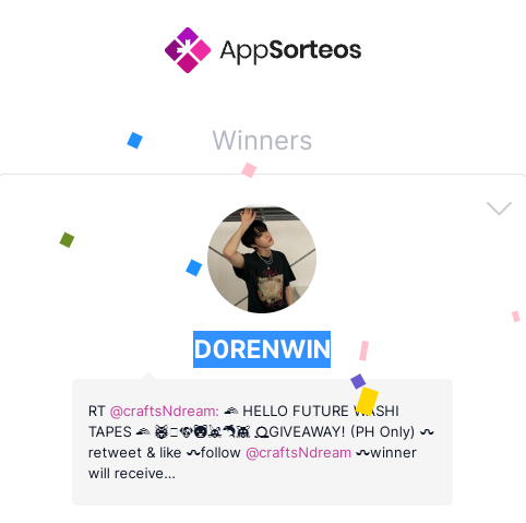 craftsNdream's tweet photo. hi @D0RENWIN !!! congrats!!!

pls DM me w/in 24 hrs to claim your prize. 

Thank you ♥ https://t.co/RRGjPeQ0Sa