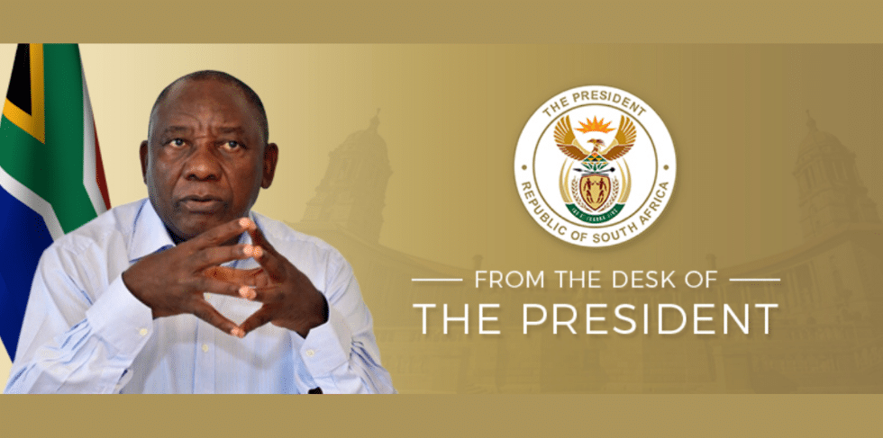 In today’s weekly letter president @CyrilRamaphosa says the launch of second phase of PES last week represents great progress in our quest to create job opportunities for unemployed South Africans through https://t.co/zg9x0lddXn. Read his full letter here https://t.co/9ugxEZnwWZ https://t.co/f0PPiOwsQA