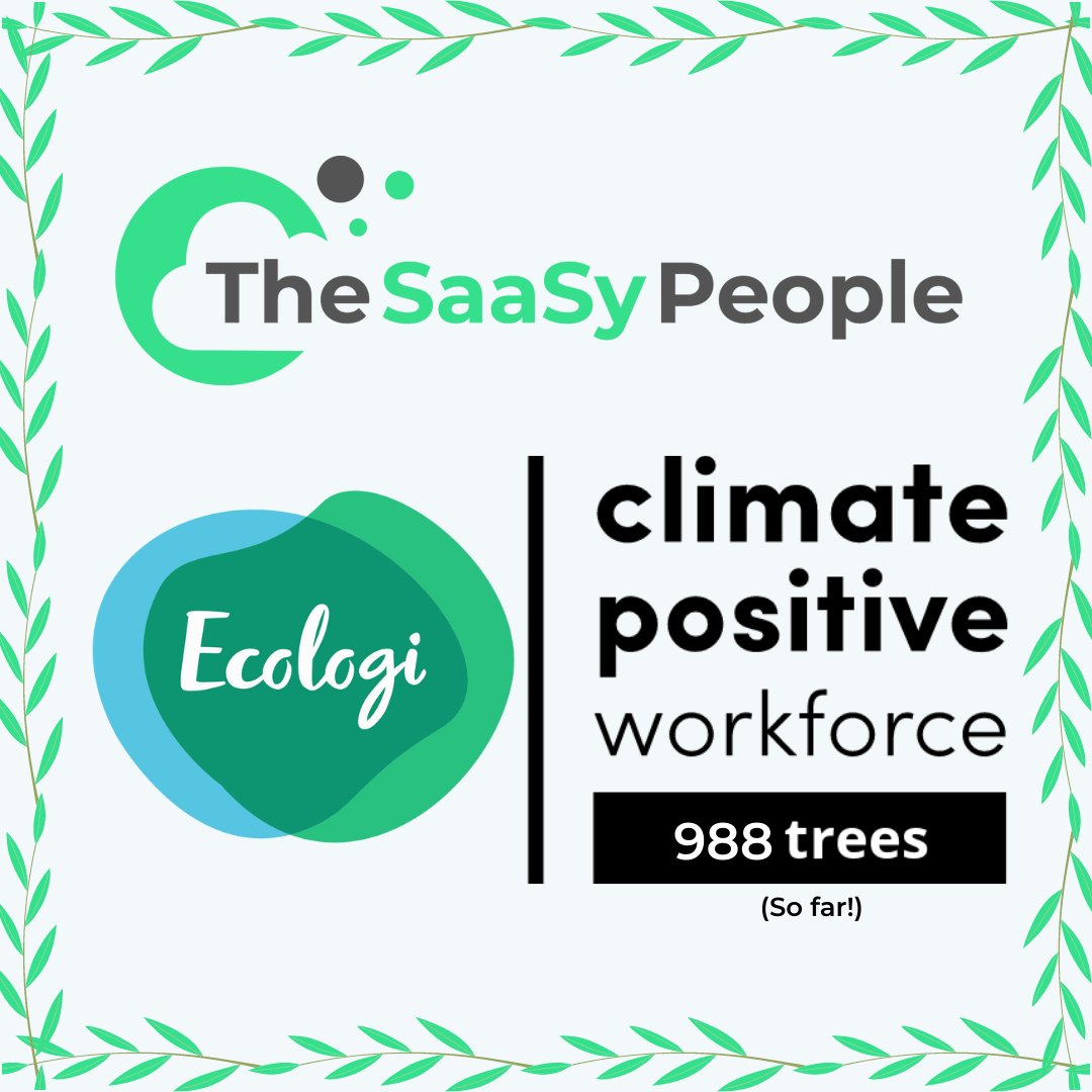 TheSaasyPeople's tweet photo. Our exciting work to becoming a carbon positive business continues, our entire management team is now carbon positive offsetting more carbon every month than the equivalent of 5 long-haul flights! 🚀 🌳 https://t.co/MMP8DNLP6e