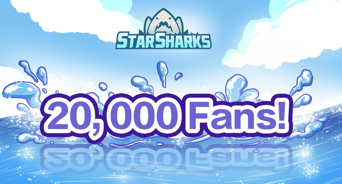 StarSharks_SSS's tweet photo. 20,000 followers in the StarSharks community!!!🎇 It is an exciting milestone and we are grateful to have you on this journey.
#Starsharks #play2earn #nftgame @binance @BinanceChain @CoinMarketCap https://t.co/Erkiug5adP