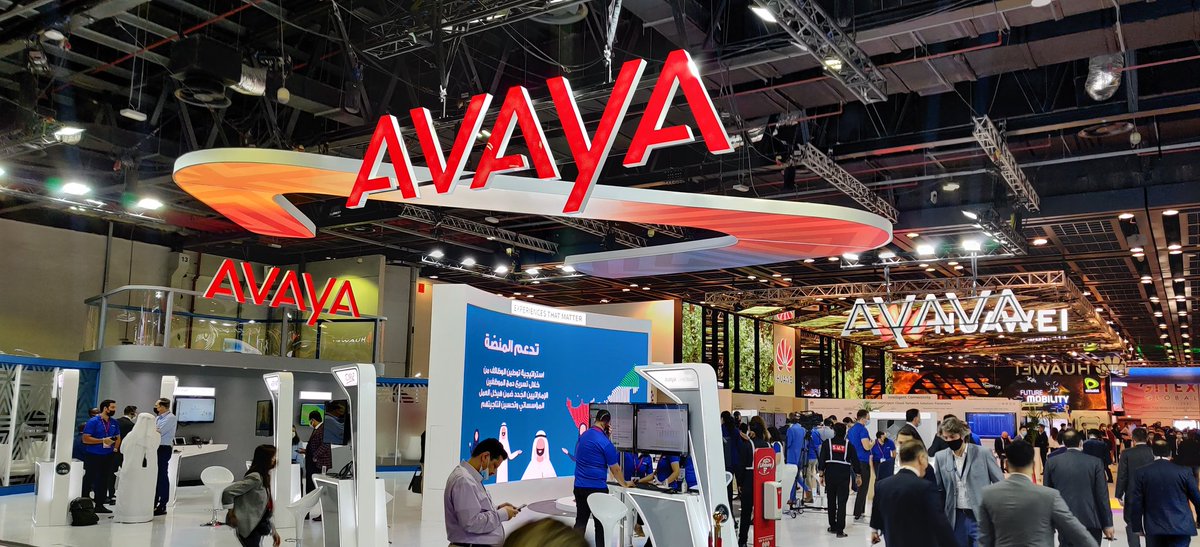 C'est le grand retour en présentiel #GITEX2021  sur le stand #avaya avec nos clients Français !