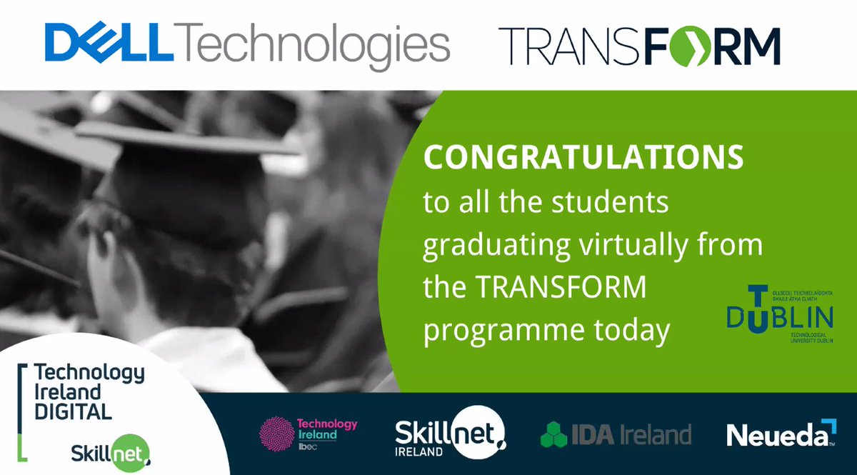 Josephcorreia's tweet photo. Delighted to be one of the 
@DellTechIreland
 team members graduating virtually from the  #TRANSFORMCPD programme.  #iwork4dell https://t.co/qkfQhYr6Af