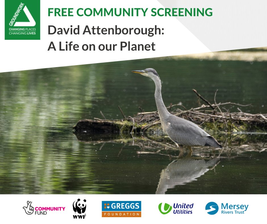 FREE film screening followed by a facilitated conversation by the Groundwork team about what we can do locally to protect our planet, with a focus on the River Irk. 
Refreshments provided. No need to book.

12-3pm
Thursday 21st October
St George's Centre, Collyhurst, M40 7NY