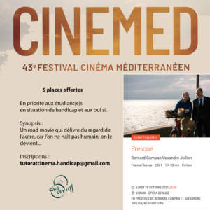 CineUpv's tweet photo. Nouveau post "(Places gratuite pour "Presque" au CINEMED)" sur Cinéma UPV - https://t.co/xEHNEHYRUC https://t.co/lD7v5geBfr