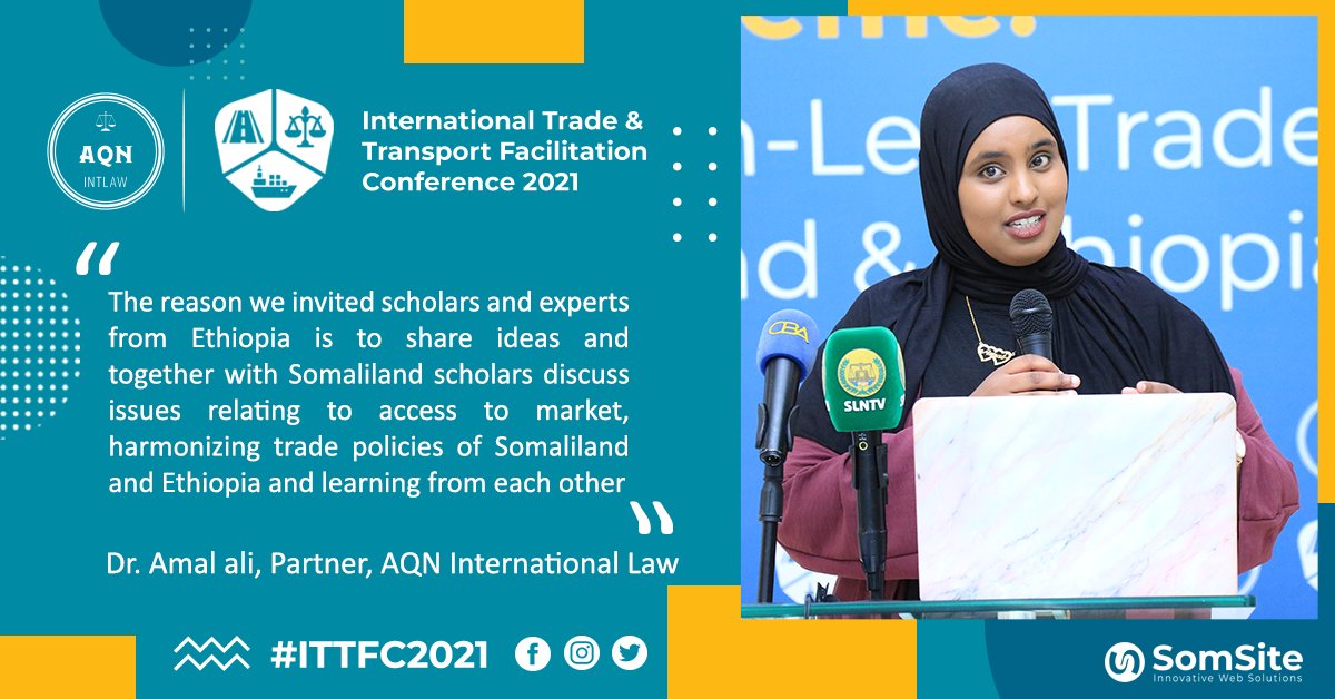 AqnLaw's tweet image. Dr. Amal Ali on the opening remarks. 
#ITTFC2021