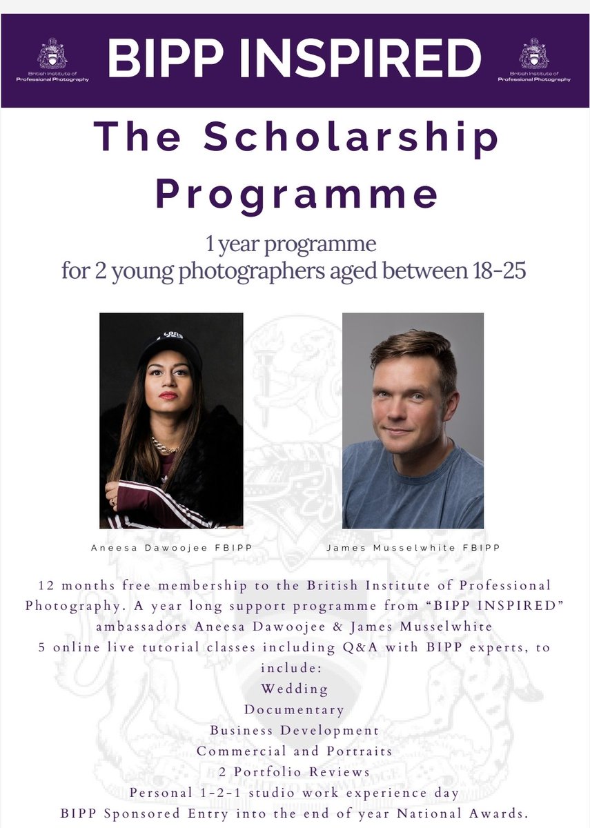 Goal 1. 📸❤🔥
I want my new studio to be a hub for young photographers.
I want to give young people opportunities that I didn't get.
This starts with the <a href="/thebipp/">The BIPP</a> Scholarship Programme that we have set up with the BRILLIANT Aneesa Dawoojee.