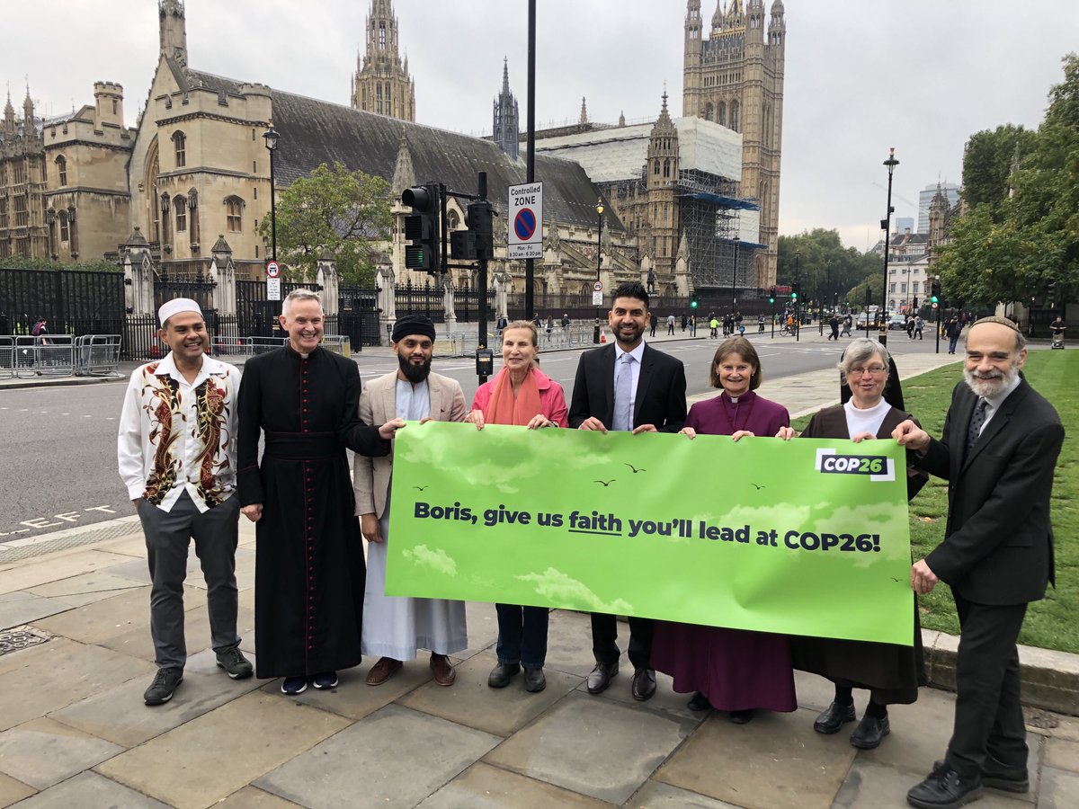 Andy2Atkins's tweet photo. ⁦@ARochaUK⁩ Great to be with folk of many faiths heading to No. 10 to hand over evidence of faith commitment to act on climate change - and urging government to be more ambitious for #COP26 https://t.co/Y8HH0ekPpX