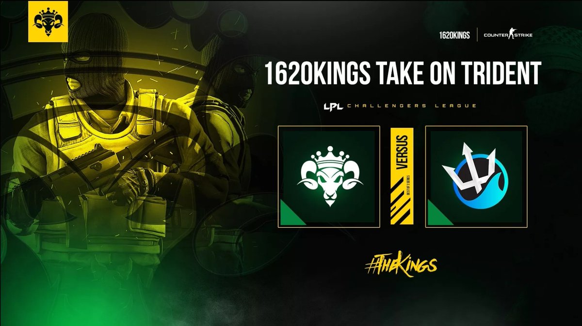 1620Kings's tweet photo. Tonight we wish best of luck to #K16CSGO as they advance into Round 7 of the @LPL_CS Challengers against @TridentEsports

❔ @LPL_CS Challengers Round 7 (BO3)
🆚️ @TridentEsports
📺 https://t.co/70foutbsjM
🎙 @Mattse123 x @Qu1ckdraw_

#THEKINGS | #K16 | #LPLCHA https://t.co/8nWVbhZRmN
