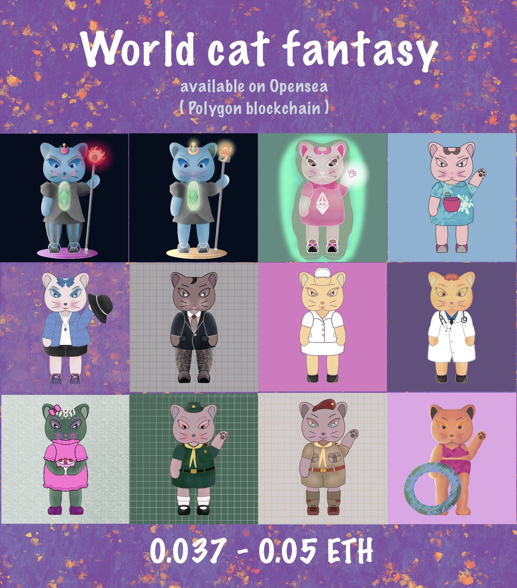 Infraredsky09's tweet photo. Collection : World cat fantasy 
                   : Butterfly No Mood
Available now # Opensea (polygon blockchain)🦋😻

Link : https://t.co/5wMlmgMXHm

Link : https://t.co/nbqxiV7TKF

#NFTTHAILAND #nftcollector
#NFTCommunity #NFTdrop​#ThaiNFT #opensea https://t.co/zSazgHa3fk