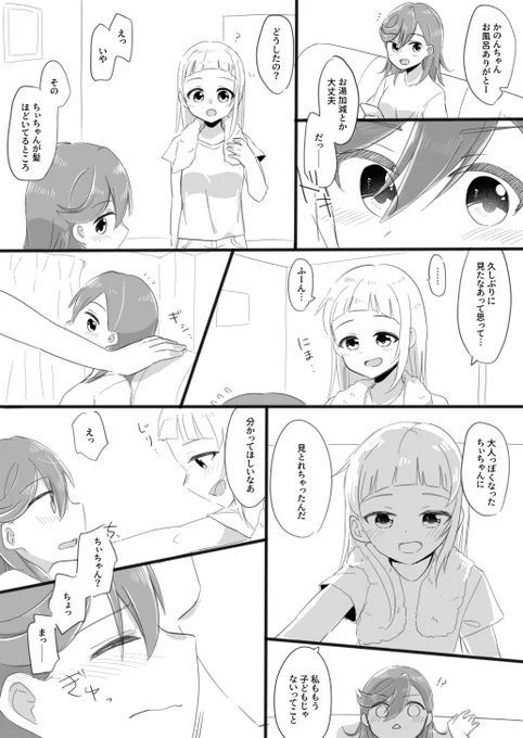 久しぶりにかのんちゃんの家にちぃちゃんが泊まったらしい(かのちぃ)(付き合ってない) 